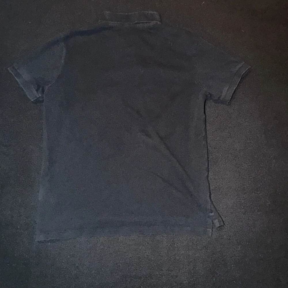 Polo Ralph Lauren Black Collared Short Sleeved Red Custom Fit Mens Medium